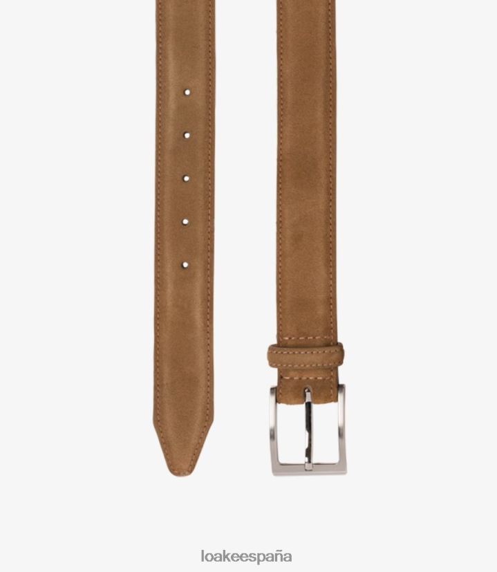 accesorios Loake cinturón de william gamuza bronceada 8LF0BH217