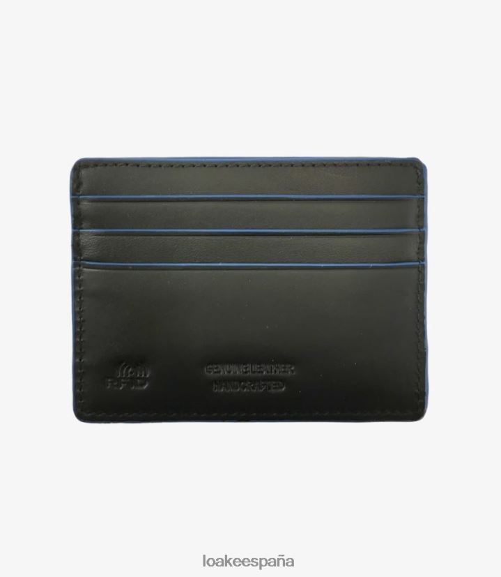 cuero Loake titular de la tarjeta esterlina negro 8LF0BH240