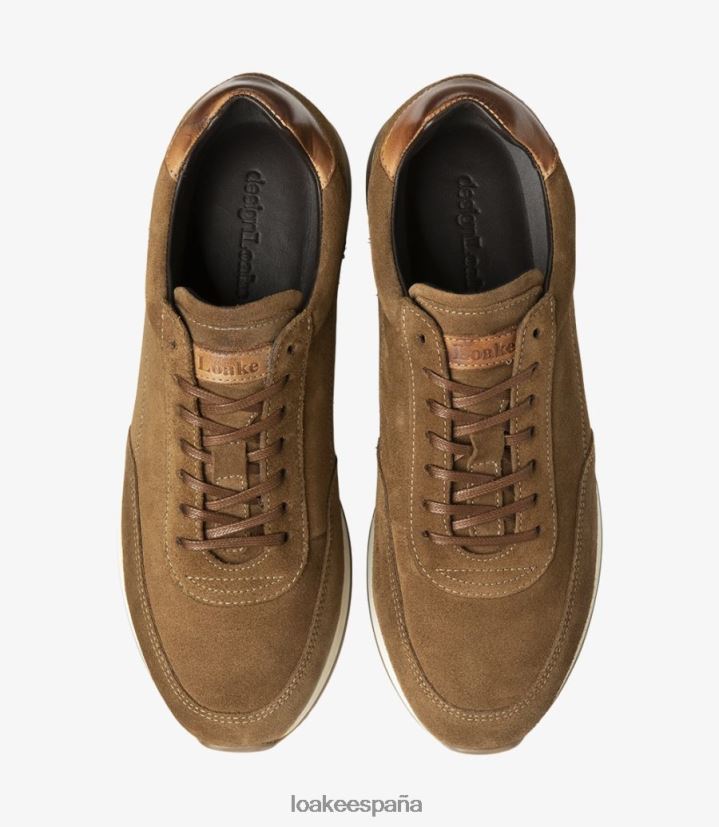entrenadores y zapatillas de deporte Loake barandilla gamuza bronceada 8LF0BH40